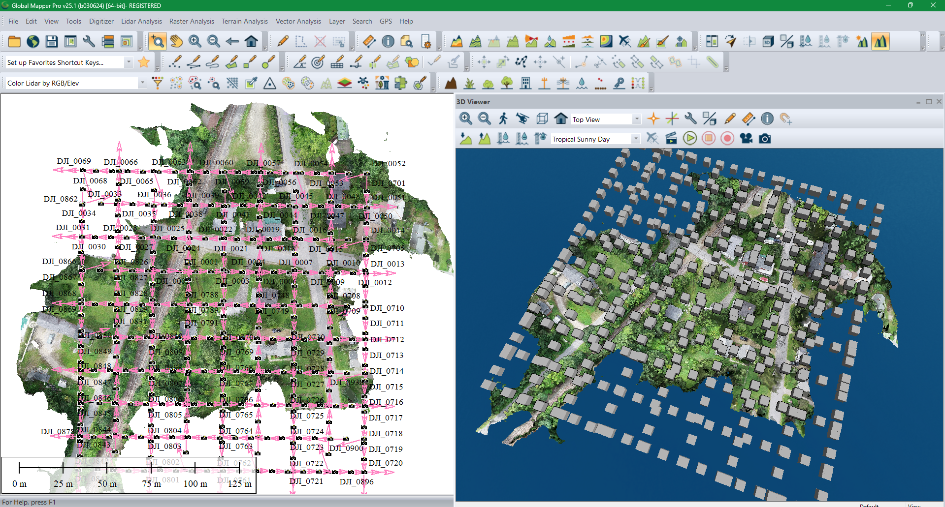 screenshot of Global Mapper